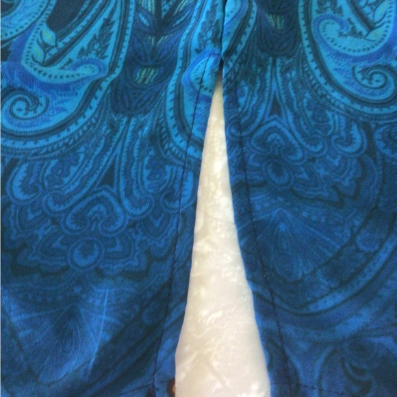 Susan Graver printed feather weave button front shirt blouse top size 18W - Picture 4 of 8